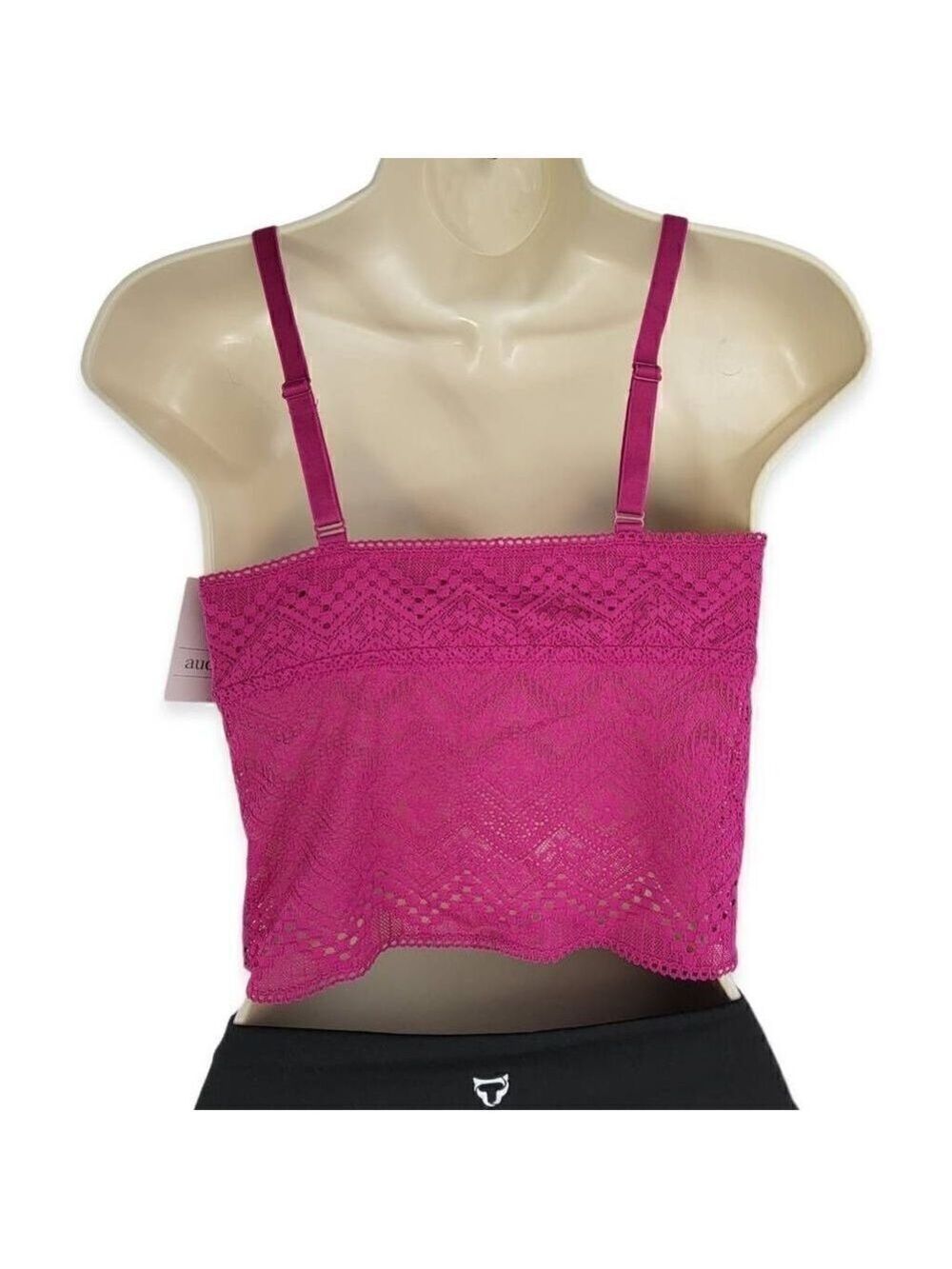 Auden Lace Brami Dark Pink Medium NWT - Picture 3 of 4